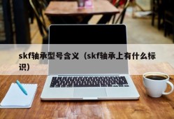 skf轴承型号含义（skf轴承上有什么标识）