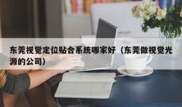 东莞视觉定位贴合系统哪家好（东莞做视觉光源的公司）